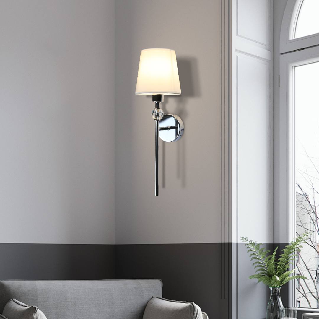 إضاءة أبليك حائط مودرن فضي E14*1L