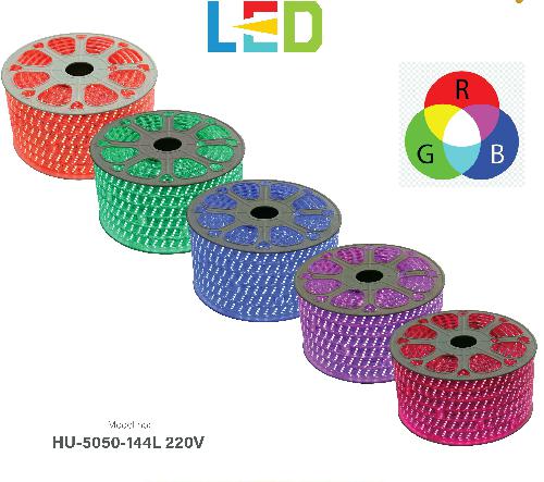 إضاءة مخفية جبس بورد ستريب لايت 16 لون ملون RGB لفة 50 متر 144 لمبة