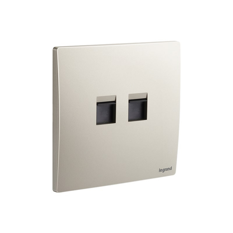 LEGRAND - Keystone Adapter Mallia Senses, 2 Gang, Champagne