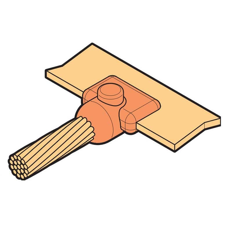 BAHRA EARTHING - Mould "T" Connection, 50 Sq.mm Cable to 25x3mm Bar