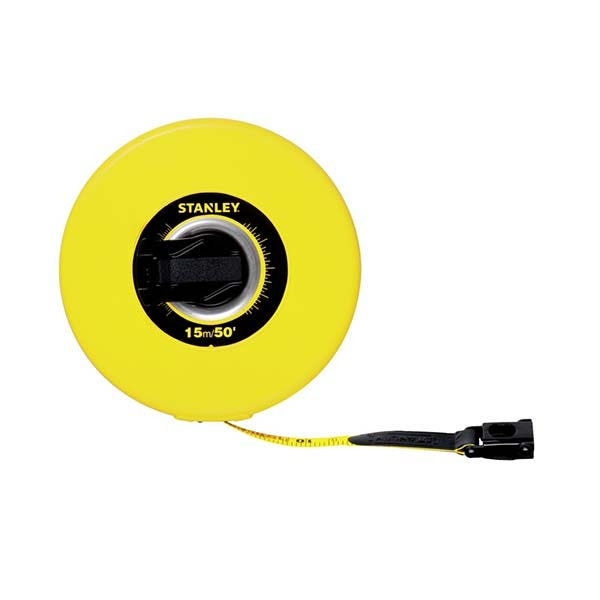 STANLEY - Fibre Measuring Tape, 15 Meters