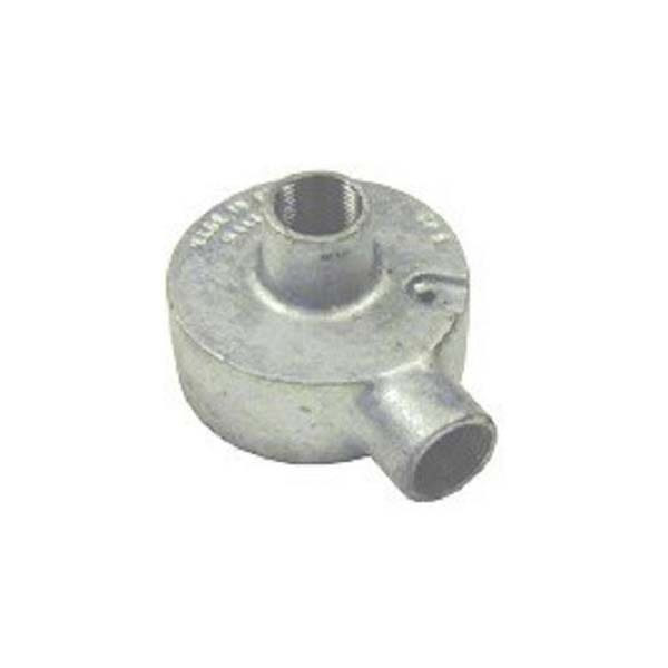 ITCC - Terminal Box with Back Outlet, 1 Way, 25mm, Malleable Iron, HDG, 35mm Deep