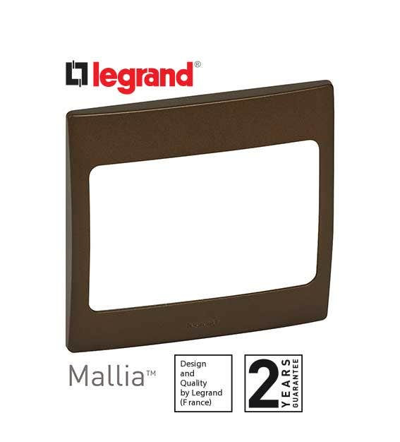 DISCONTINUED LEGRAND - Plate Mallia, 1 Gang, Bronze