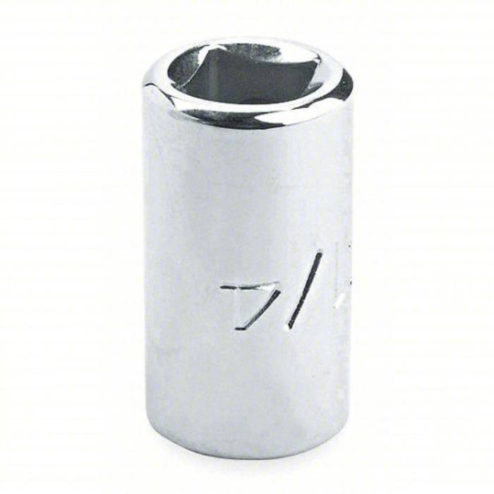 Socket, 1/4 inch Drive Size, 3/8 inch Socket Size, 8-Point, Alloy Steel, Standard, Chrome Finish