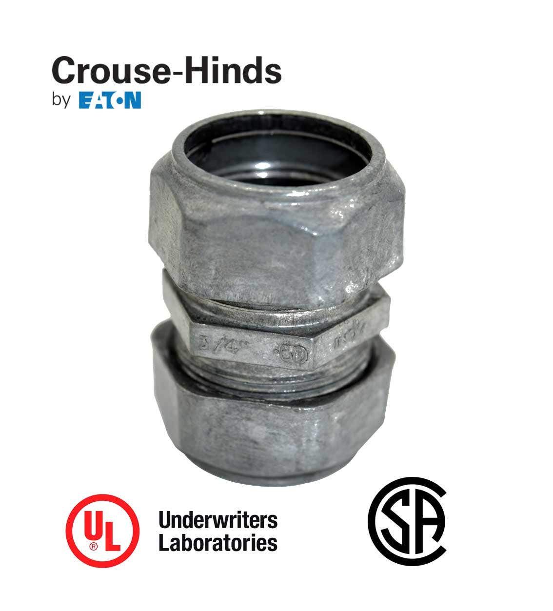 CROUSE HINDS - Coupling EMT Compression Zinc Die Cast 1&1/2"