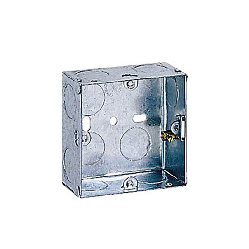 LEGRAND - Backbox with Knockouts, 1 Gang, Depth 35mm, Flush Mounting, Steel