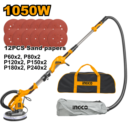 Drywall Sander 1050W. Voltage: 220V 240V ماكينة صنفرة تلميع حوائط وسيراميك 1050 وات