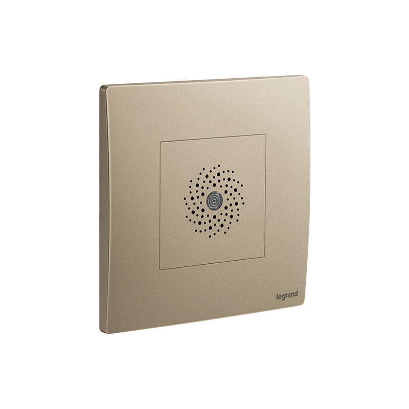 LEGRAND - Sound Light Detector Mallia Senses, without Neutral, 1 Gang, 200W, Dark Bronze