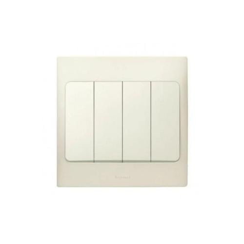 Four-way switch, 10 amp - 250 volt, from Legrand (Malia)