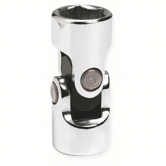 Flex Socket, 3/8 inch Drive Size, 3/4 inch Socket Size, 12-Point, Alloy Steel, Standard, Chrome Finish, SAE