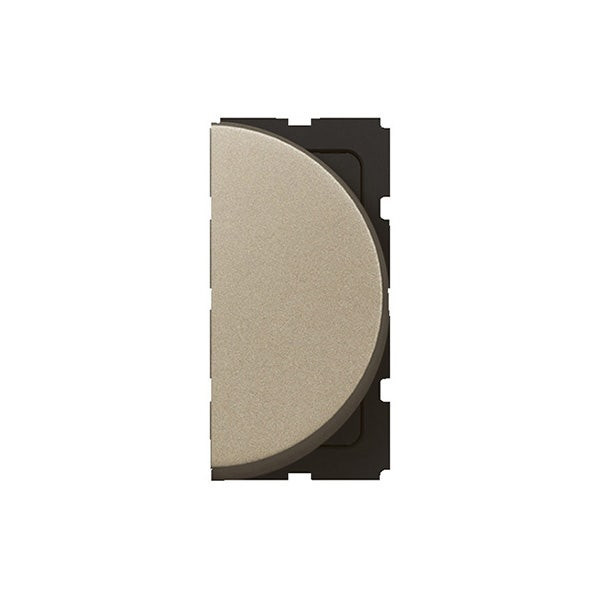 LEGRAND - 1-Way Switch Arteor, 10A, Round, 1 Right Module, Champagne