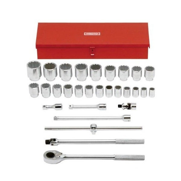 PROTO - 3/4" Drive Socket Set, 29 Pieces, 12 Point