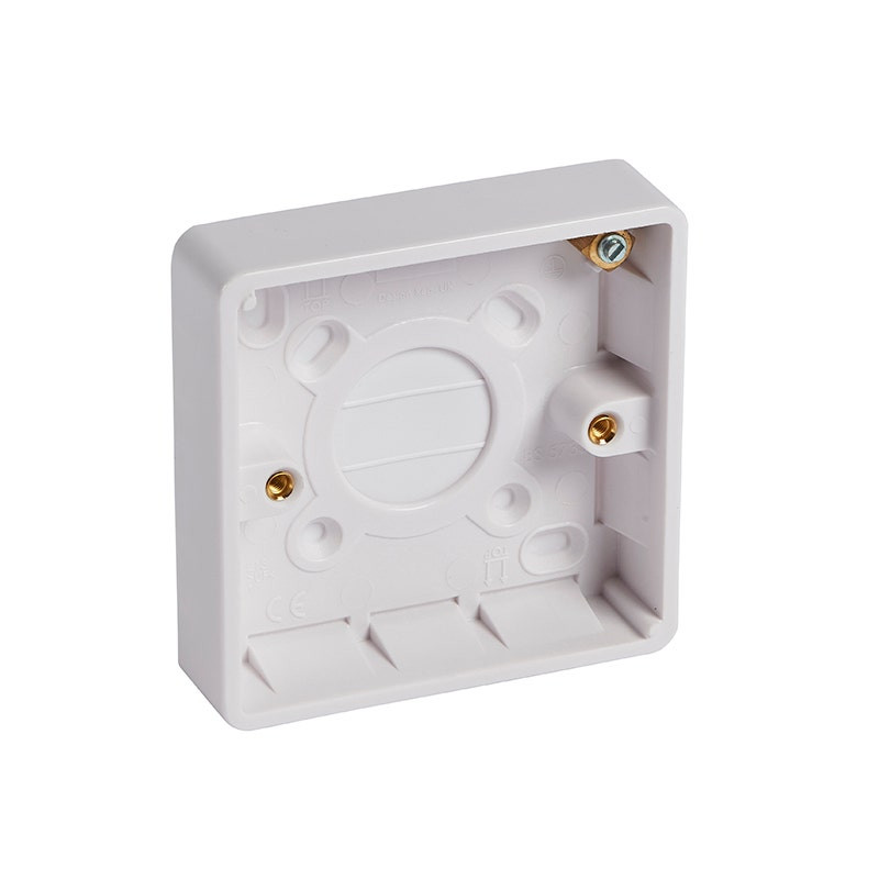 LEGRAND - Plastic Backbox Synergy, 1 Gang, Depth 16mm, Surface Mounting, White