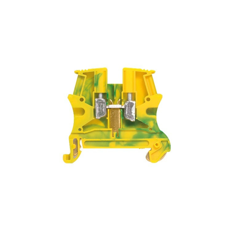 LEGRAND - Viking T. Block 2.5mm P5mm 1 Con 1 Entry / 1 Outlet Metalbase, G/Y