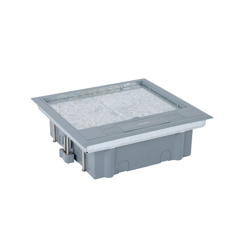 LEGRAND - Floor Box, 12 Modules, with Adjustable Horizontal Wiring Devices Supports