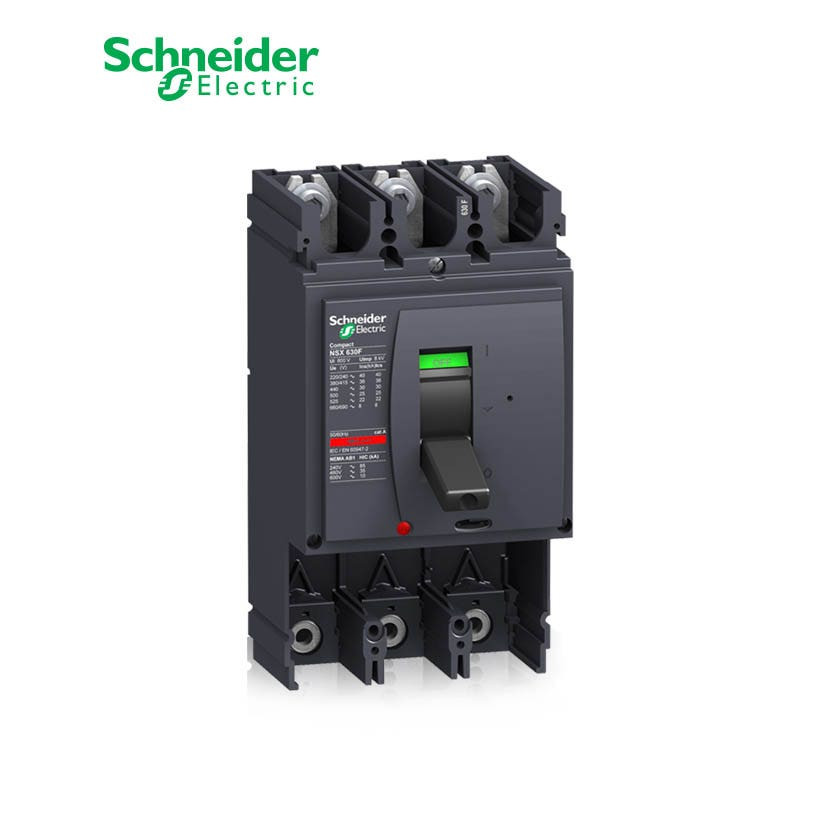 SCHNEIDER - MCCB Breaker Basic Frame, ComPact NSX630F, 630A, 3P, 36kA at 415 VAC 50/60 Hz, w/o Trip Unit