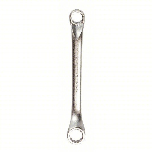 Box End Wrench, Satin, 5/16 inch _3/8 in Head Size, 4 1/4 inch Overall length, Offset Head