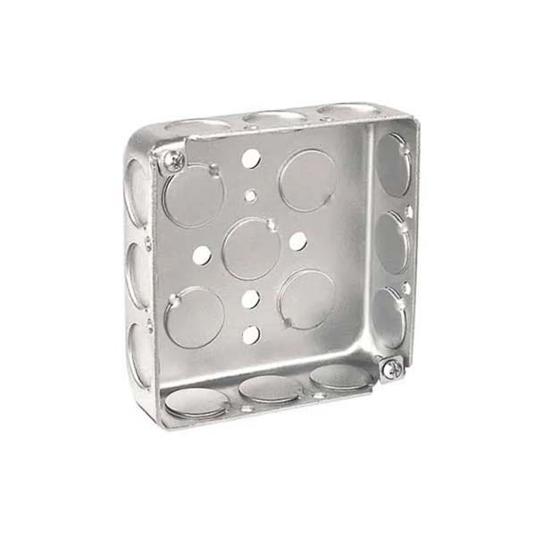 ITCC - Square Box, 4 Inch, 2-1/8" Deep, 1/2 & 3/4"KO