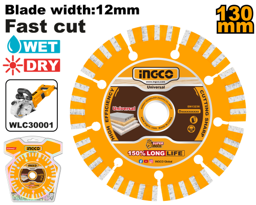 Dry diamond disc130 (5") X22.2mm Match with WLC30001 ديسك قص جرانيت 5" مفتوح 130ملى لاداة حفر الحوائط مع WLC30001