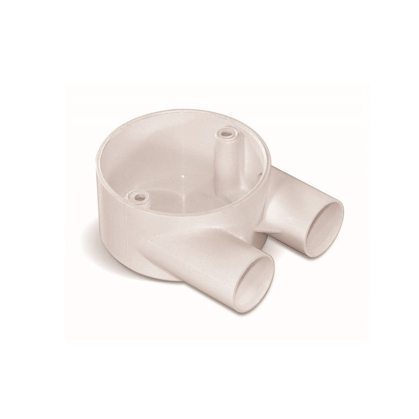 BAHRA CONDUIT - Box PVC 25mm 2 Way "U", White