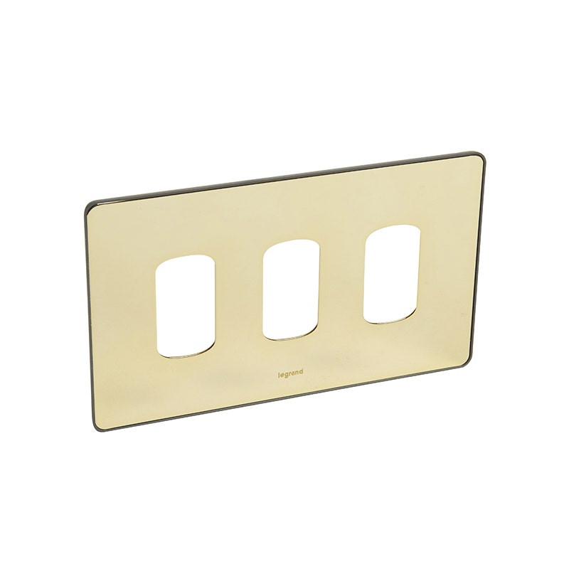 ليجراند - لوحة أمامية Synergy، تصميم Sleek، مجوز، 3 Grid Module، Glossy Gold