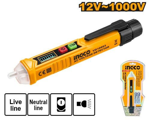 AC voltage detector 12V~1000V كاشف جهد التيار المتردد التنبية بالصوت والضوء