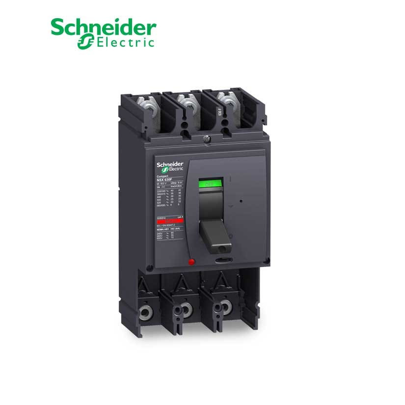 SCHNEIDER - MCCB Breaker Basic Frame, ComPact NSX630N, 630A, 3P, 50kA at 415 VAC 50/60 Hz, w/o Trip Unit