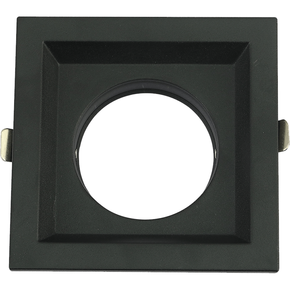 RAMES ALUMINUM RECESSED LUMENZ black Single Square  110mm