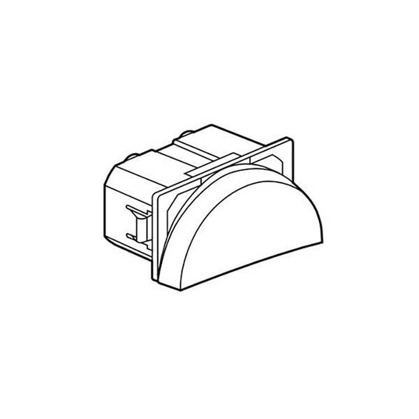 LEGRAND - 1-Way Switch Arteor, 16A, Round, 1 Right Module,White