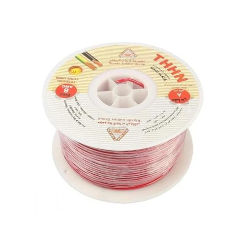 American electrical wire from Riyadh - size 8 - 500 feet - 600 volts - red