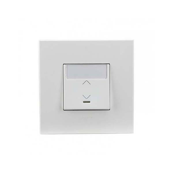 LEGRAND - 2-Way Switch Arteor, with Indicator + Label Holder, 10A, Square, 2 Modules, White