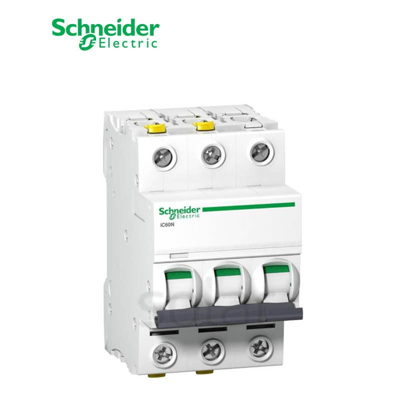 شنايدر - قاطع فرعي 3 خط - 50 أمبير - Acti9 iC60L, 3P, 50A, C Curve