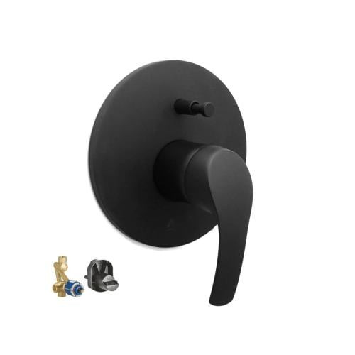 Grohe Concealed Mixer Trim, Round – Black