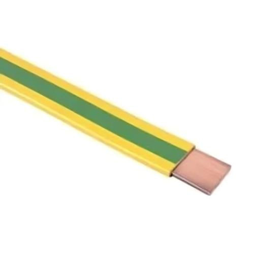 Green/yellow PVC insulated copper ferris tape - 25*3 mm - TC111