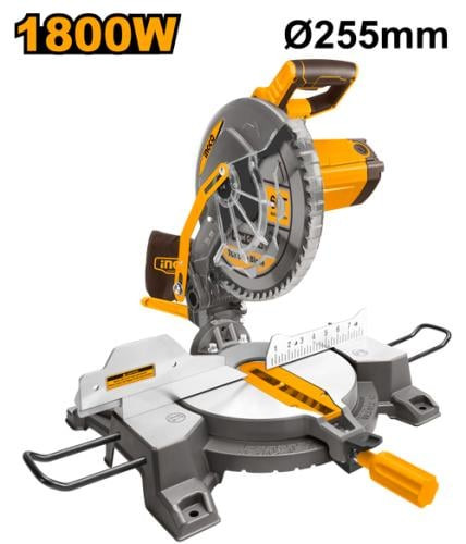 Mitre saw 10" 1800W Cutting منشار خشب بقاعدة 1800 وات 10 بوصة