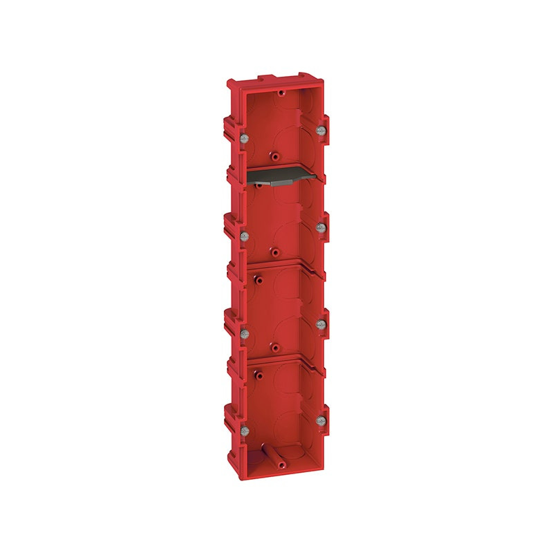 LEGRAND - Flush Mounting Box Batibox, 4 Gang, 8/10 Modules, Depth 40mm, Masonry