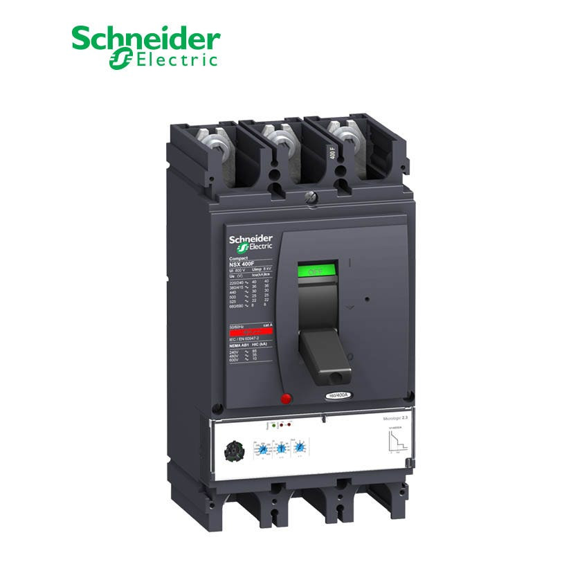 شنايدر - قاطع رئيسي 250 أمبير - ComPact NSX400H, 3P 3d, 70kA at 415 VAC, MicroLogic 2.3 Trip Unit 250A
