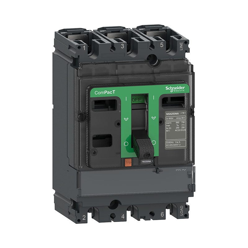 SCHNEIDER - Switch Disconnector, ComPacT NSX160NA, 3 Poles, 160A