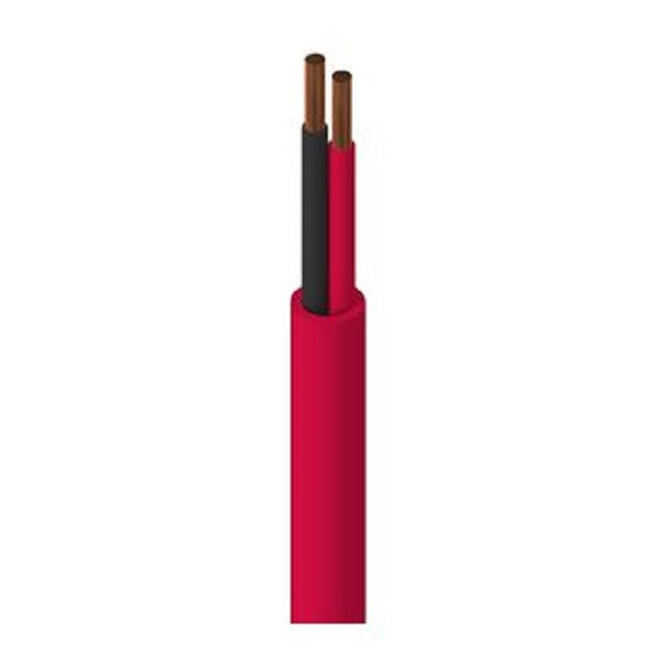 BELDEN - Multi-Conductor Cable, Fire Alarm, 2C*18 AWG, Solid BC, PVC Insulation, Unshielded, Red, 305M/Roll