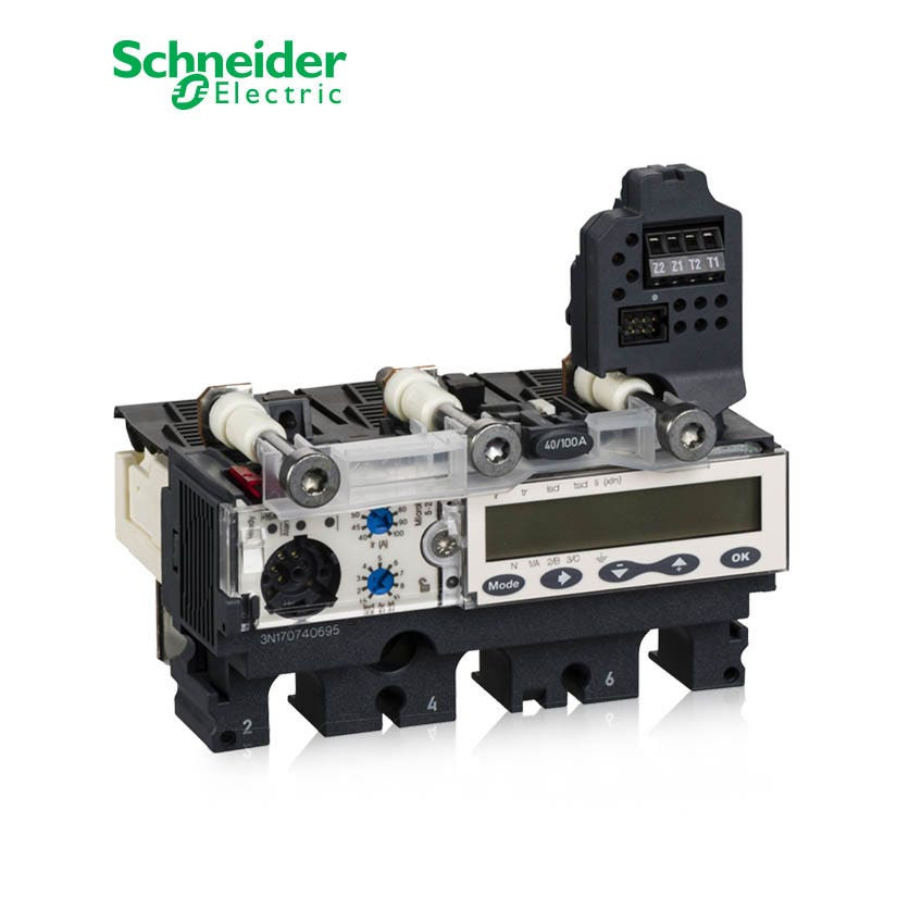 SCHNEIDER - Trip Unit Micrologic 5.2 A for ComPact NSX 100/160/250 Circuit Breakers, Electronic, 100A, 3P 3d