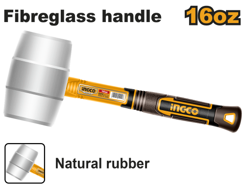 Rubber hammer Natural rubber 450g مطرقة ربر ابيض 450 غرام