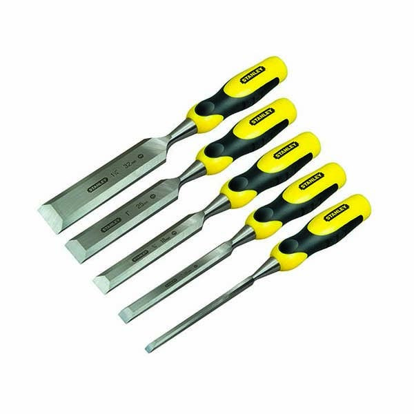 STANLEY - Dynagrip Wood Chisel Set, 5 Pieces (6,12,18,25,32mm)