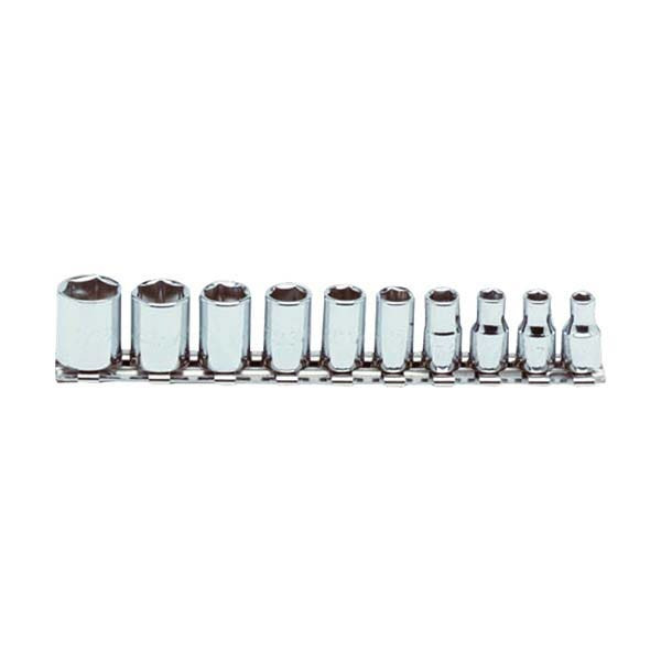 PROTO - 1/4" Drive Socket Set, 10 Pieces, 6 Point