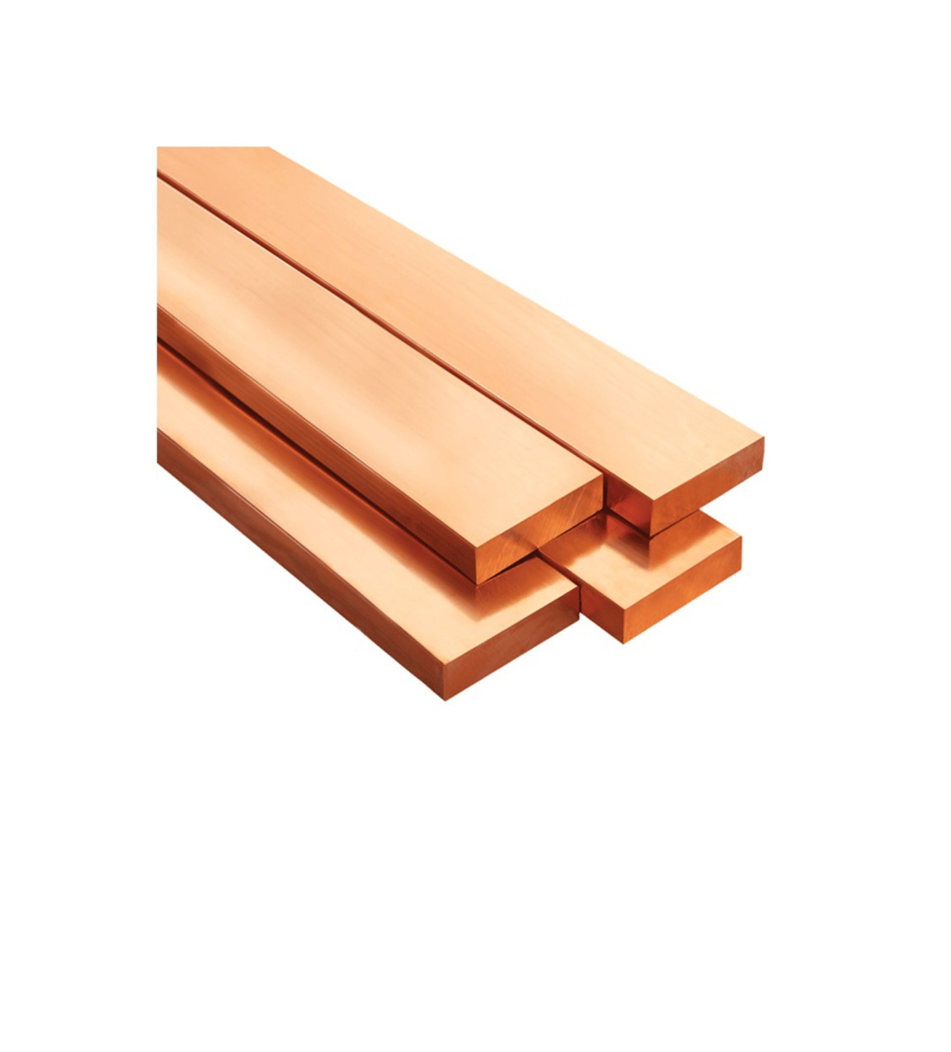BAHRA BUSBAR - Copper Bar, 40x30mm, 4 Meters Length, Rounded Corners