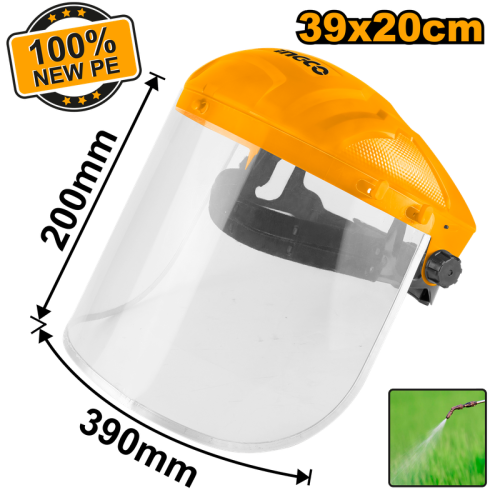 Face shield Mpact resistantواقي وجه شفاف مقاوم