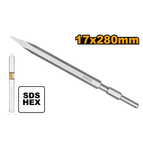 Hex chisel 17X280mmريشة تكسير مدبب لكمبروسر تكسير