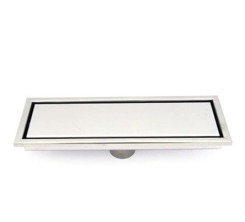 Tile drainer 10×40 Italian silver steel Norica