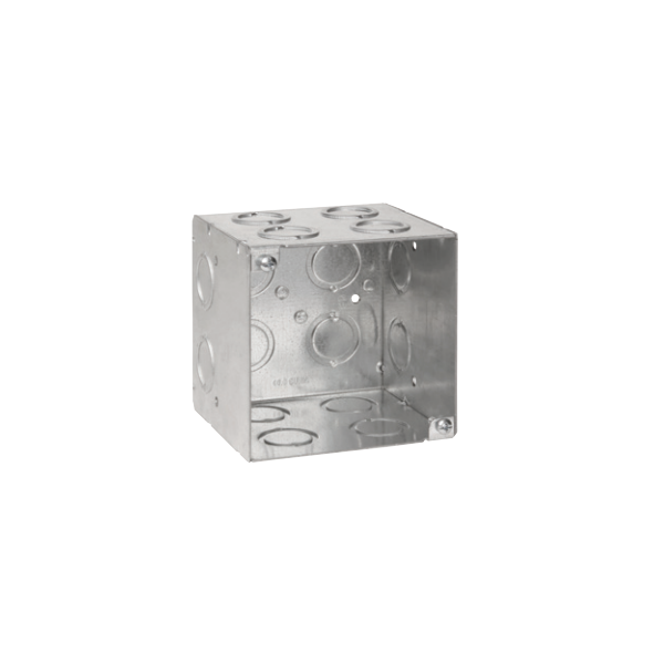 CROUSE HINDS - Square Box 4" 3 1/2"Deep 1/2, 3/4" & 1" KO With Ground Bump