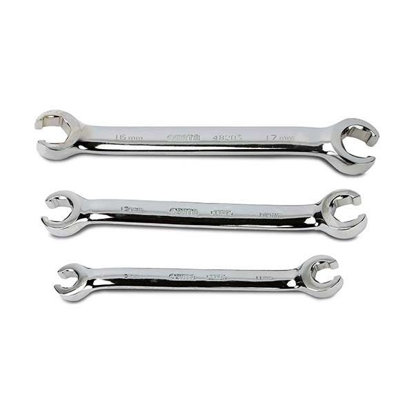 SATA - Full Polish Flare Nut Wrench Set, 3 Pieces