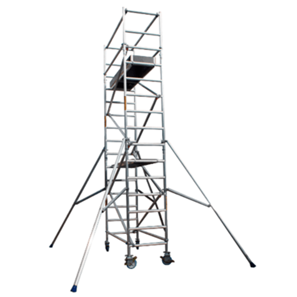 RHINO, Aluminium Narrow Scaffolding: 0.85M Width X 2.0M Length X Tower Height:2.3Mtr - Platform Height:1.0Mtr